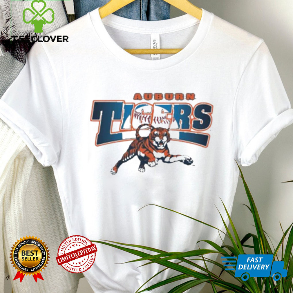Auburn Tigers Official Shop Vault Baseball Leaping Tiger Shirt Auburn Tigers Official Shop Vault Baseball Leaping Tiger Shirt