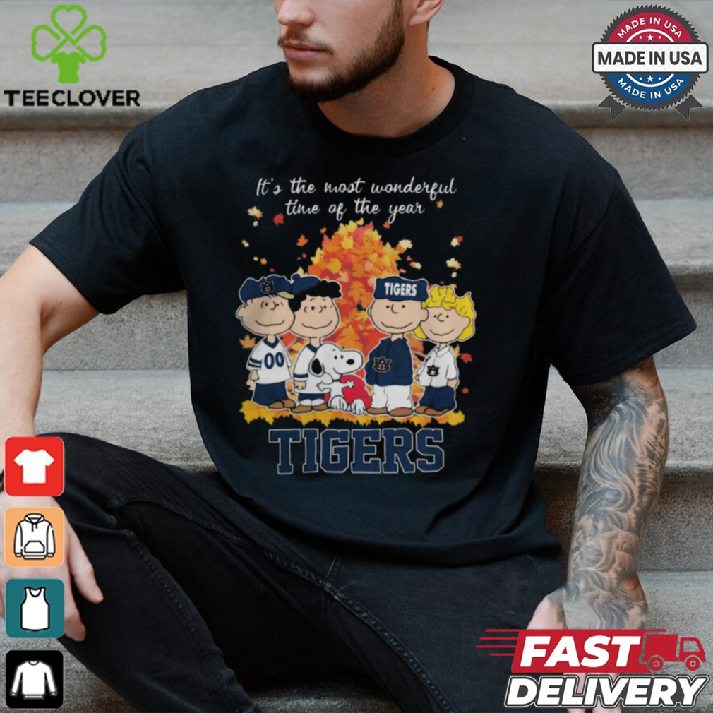 Auburn Tigers Peanuts Characters Autumn It’s The Most Wonderful Time Of The Year Shirt Auburn Tigers Peanuts Characters Autumn It’s The Most Wonderful Time Of The Year Shirt