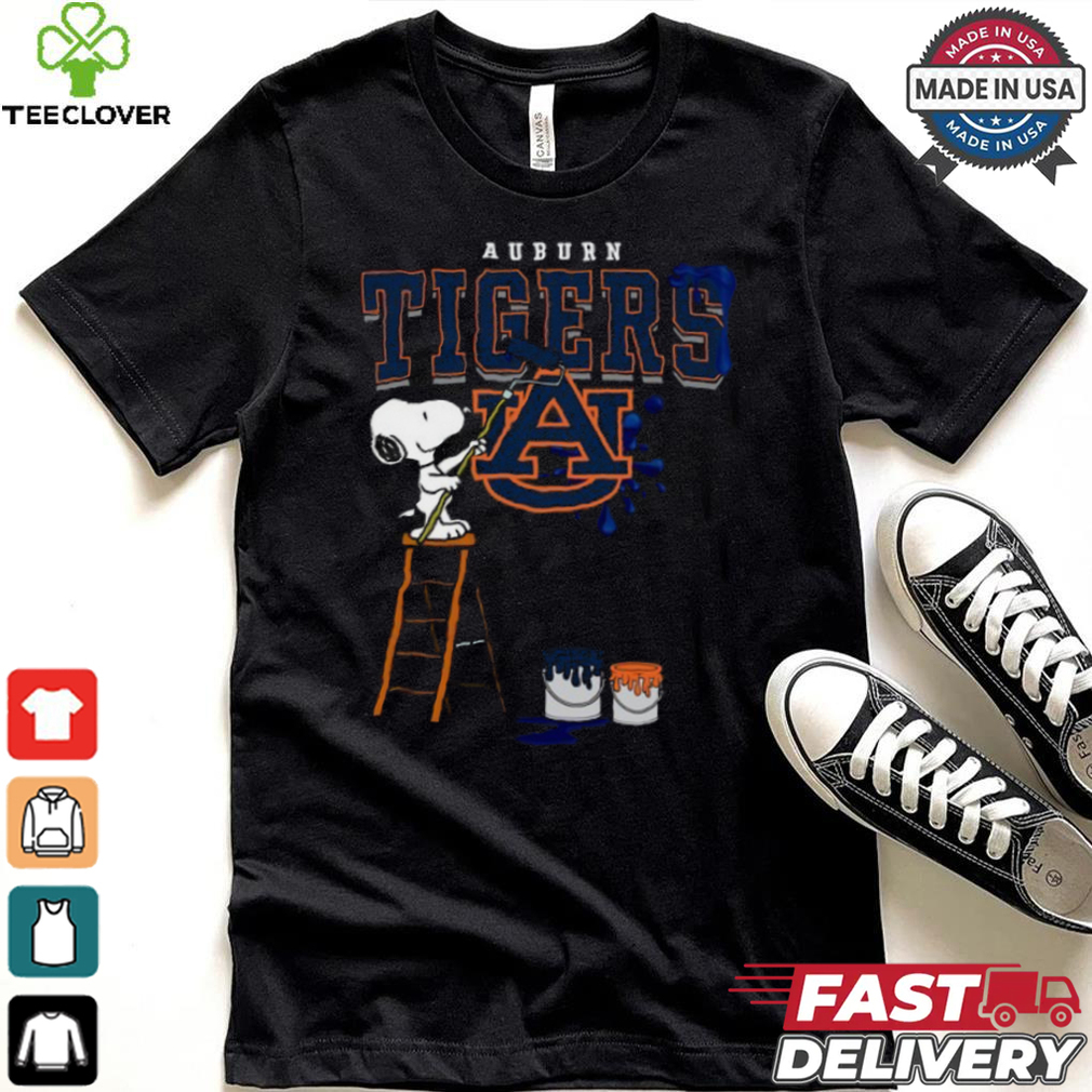 Auburn Tigers Snoopy Painting Shirt Auburn Tigers Snoopy Painting Shirt