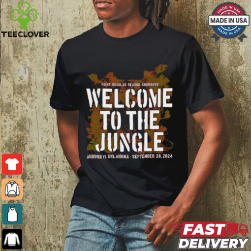 Auburn Vs Oklahoma First Regular Season Showdown 2024 Welcome To The Jungle Shirt