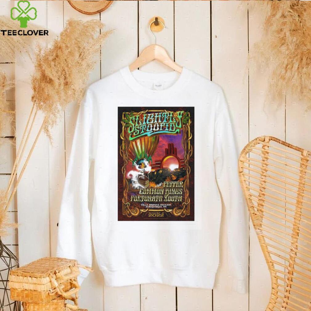 August 11 2022 villa hispana pavilion albuquerque nm slightly stoopid poster shirt August 11 2022 villa hispana pavilion albuquerque nm slightly stoopid poster shirt