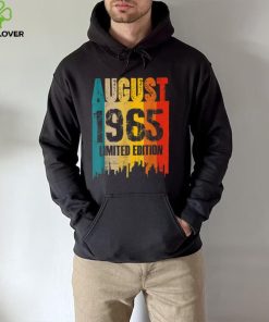 August 1965 57 Years Old Birthday Limited Edition Vintage T Shirt 1 August 1965 57 Years Old Birthday Limited Edition Vintage T Shirt