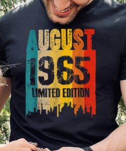 August 1965 57 Years Old Birthday Limited Edition Vintage T Shirt 2 August 1965 57 Years Old Birthday Limited Edition Vintage T Shirt