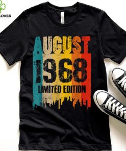 August 1968 54 Years Old Birthday Limited Edition Vintage T Shirt
