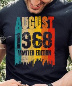 August 1968 54 Years Old Birthday Limited Edition Vintage T Shirt 2 August 1968 54 Years Old Birthday Limited Edition Vintage T Shirt