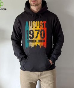 August 1970 52 Years Old Birthday Limited Edition Vintage T Shirt 1 August 1970 52 Years Old Birthday Limited Edition Vintage T Shirt