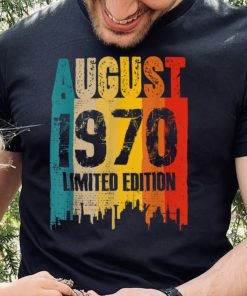 August 1970 52 Years Old Birthday Limited Edition Vintage T Shirt 2 August 1970 52 Years Old Birthday Limited Edition Vintage T Shirt