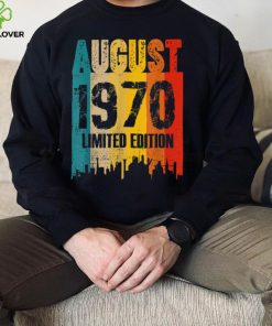 August 1970 52 Years Old Birthday Limited Edition Vintage T Shirt 3 August 1970 52 Years Old Birthday Limited Edition Vintage T Shirt