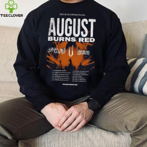 August Burns Red Death Below Europe 2024 Tour Poster shirt