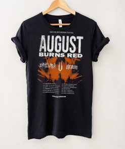 August Burns Red Death Below Europe 2024 Tour Poster hoodie, sweater, longsleeve, shirt v-neck, t-shirt