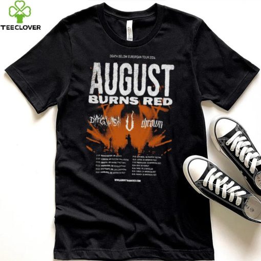 August Burns Red Death Below Europe 2024 Tour Poster shirt