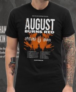 August Burns Red Death Below Europe 2024 Tour Poster hoodie, sweater, longsleeve, shirt v-neck, t-shirt