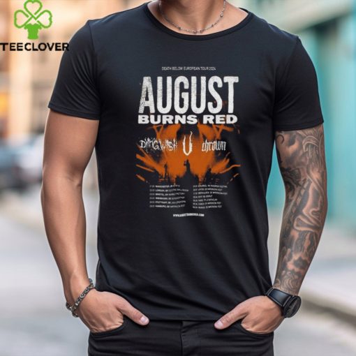 August Burns Red Death Below Europe Tour 2024 Poster Shirt