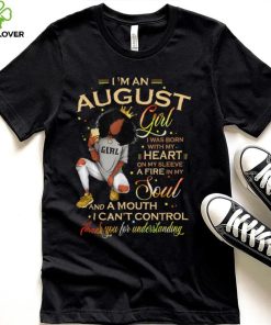 August Girl Birthday Melanin Afro Queen For Black Women T Shirt