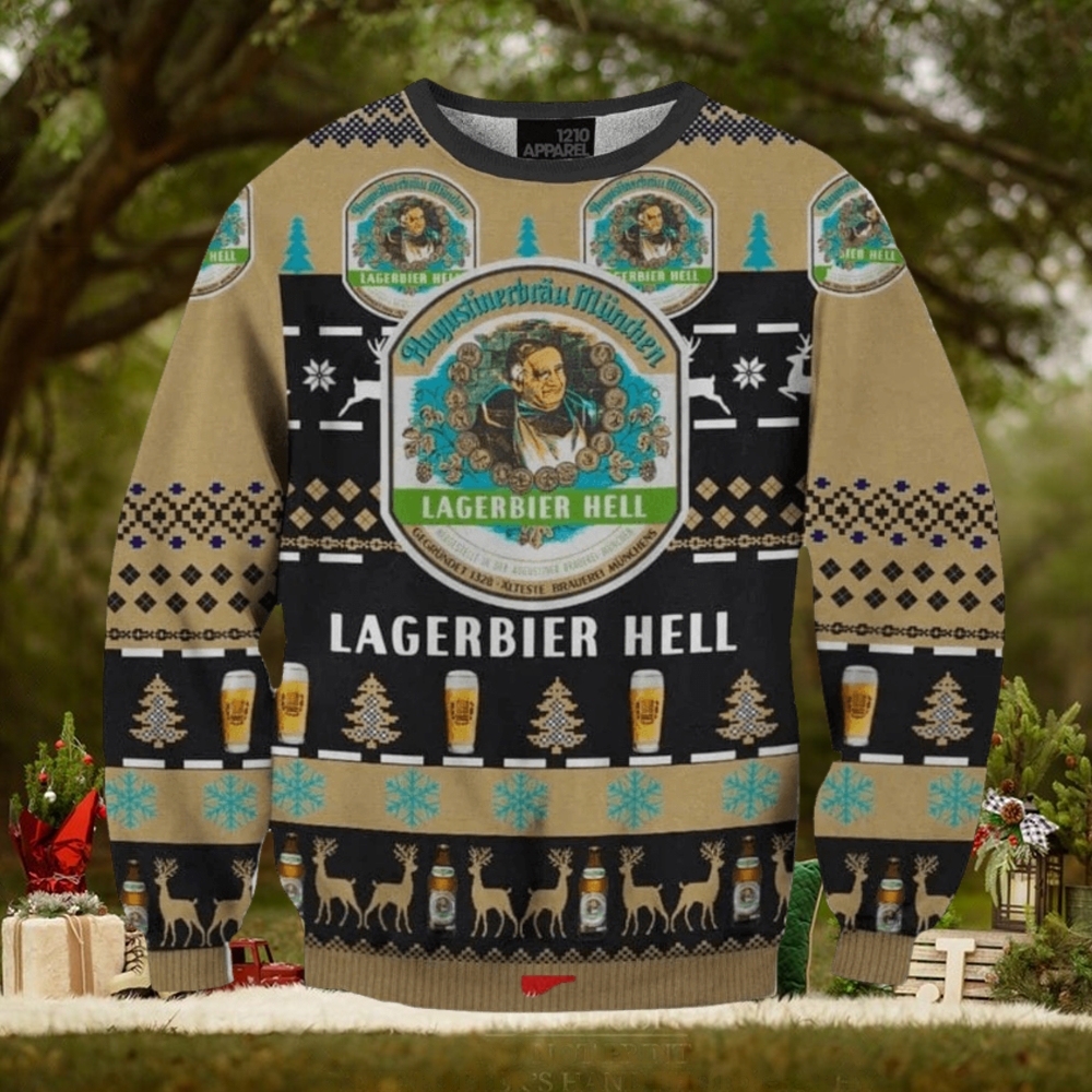Augustiner Beer Ugly Christmas Sweater, Gift for Christmas Holiday Augustiner Beer Ugly Christmas Sweater, Gift for Christmas Holiday