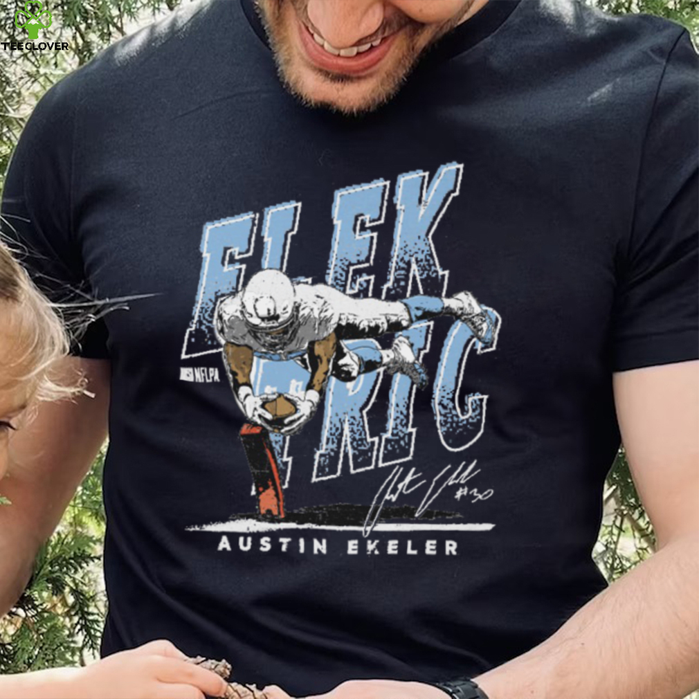 Austin Ekeler Los Angeles C Elektric WHT Shirt Austin Ekeler Los Angeles C Elektric WHT Shirt