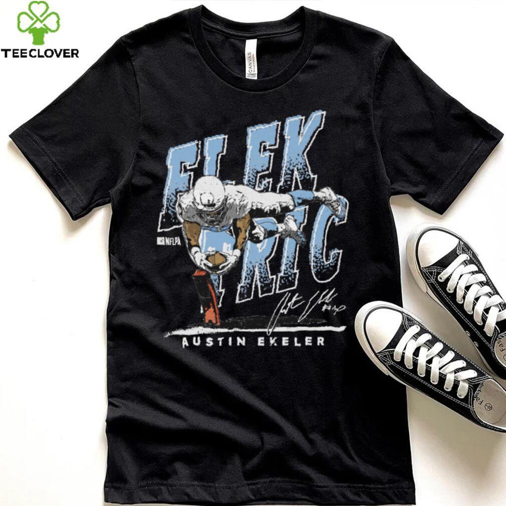 Austin Ekeler Los Angeles C Elektric WHT Shirt Austin Ekeler Los Angeles C Elektric WHT Shirt