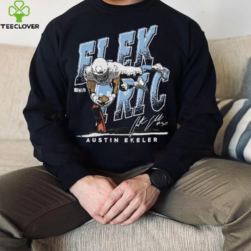 Austin Ekeler Los Angeles C Elektric WHT Shirt Austin Ekeler Los Angeles C Elektric WHT Shirt