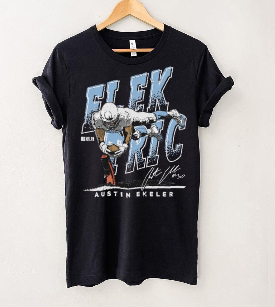 Austin Ekeler Los Angeles C Elektric WHT Shirt Austin Ekeler Los Angeles C Elektric WHT Shirt