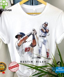 Austin Riley player Atlanta Braves baseball pose sketch shirt