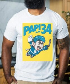 Auston Matthews Super Papi 34 Toronto Maple Leafs poster shirt