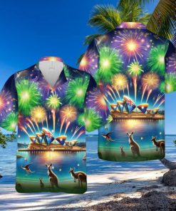 Australia Day With Firework Hawaiian Shirt