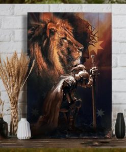 Australia Lion Of Judah The Knight Of God Poster Religious Home Decor Gifts For Christian