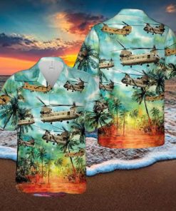 Australian Army Boeing Ch 47f Chinook Hawaiian Shirt