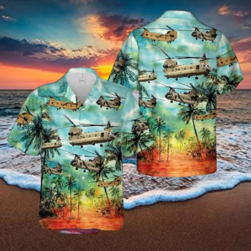 Australian Army Boeing Ch 47f Chinook Hawaiian Shirt