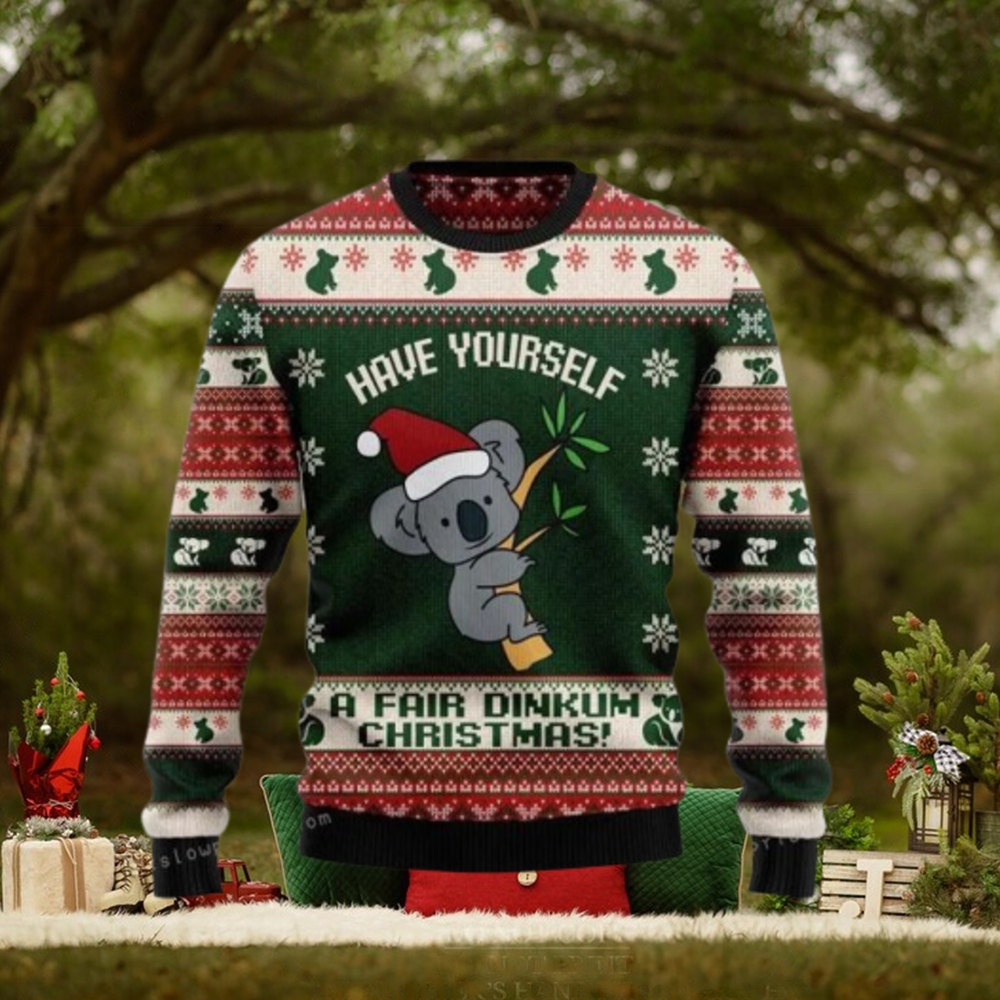 Australian Fair Dinkum Christmas Ugly Sweater Australian Fair Dinkum Christmas Ugly Sweater