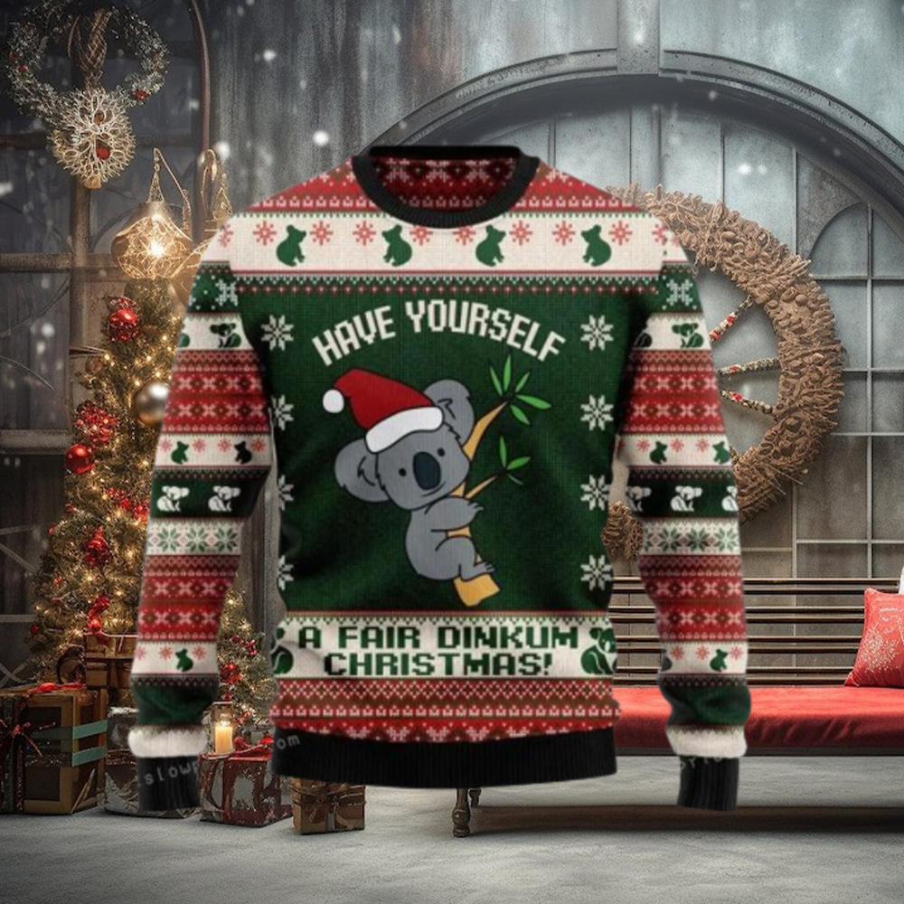 Australian Fair Dinkum Christmas Ugly Sweater Australian Fair Dinkum Christmas Ugly Sweater