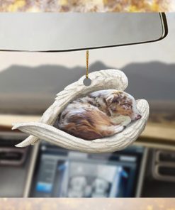 Australian shepherd Sleeping Angel Ornament