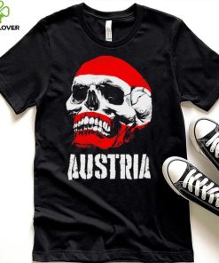 Austria flag skull Austrian Pride shirt