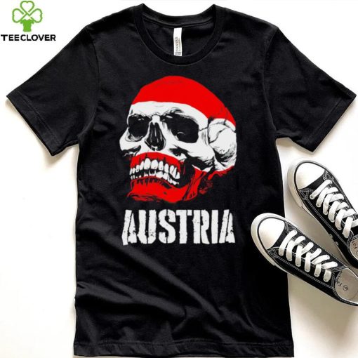 Austria flag skull Austrian Pride shirt