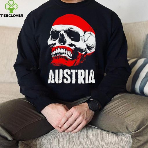 Austria flag skull Austrian Pride shirt