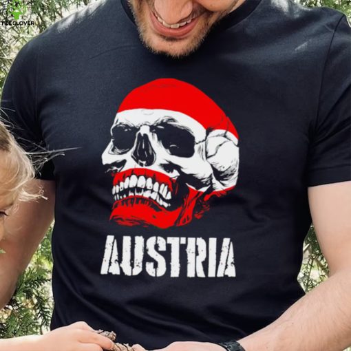 Austria flag skull Austrian Pride shirt