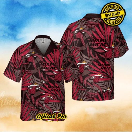 Authentic Aloha Shirt with Tropical Vibe Miami Heat