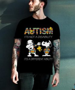 Autimsm Snoopy Autimsm Its Not A Disability Its A Different Ability T Shirt