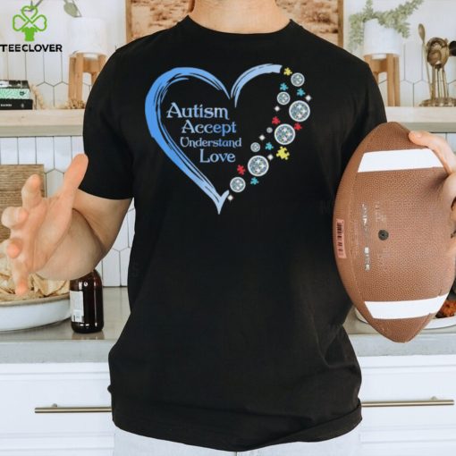 Autism Accept Understand Love Pittsburgh Steelers Shirt