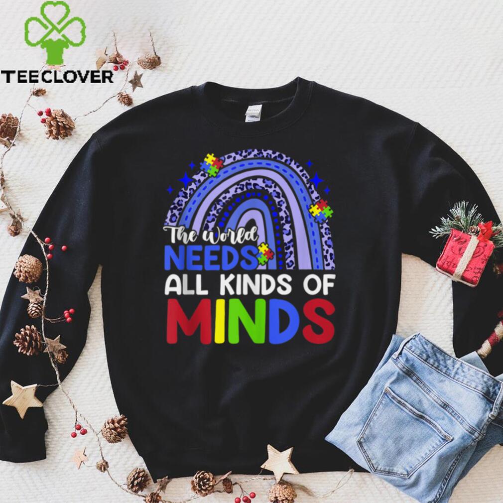 Autism Awareness All Kinds Of Minds Rainbow Leopard Gifts Tank Top