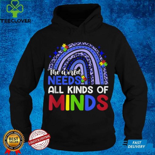 Autism Awareness All Kinds Of Minds Rainbow Leopard Gifts Tank Top