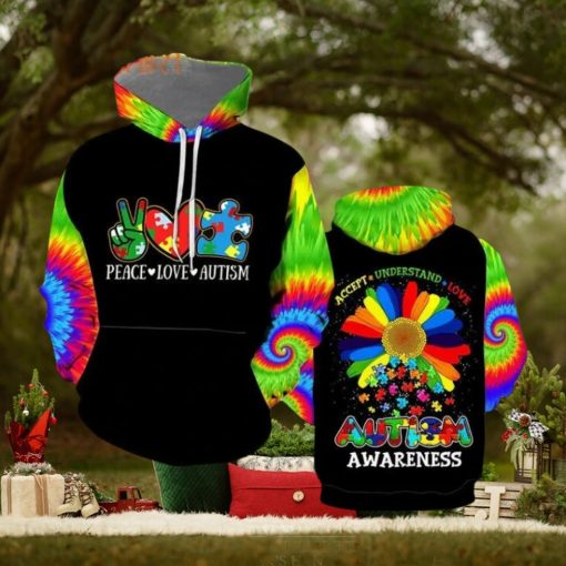 Autism Awareness Choose Kindness Cool 3d All Over Print Hoodie