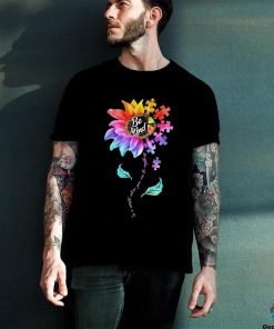Autism Awareness Sunflower Be Kind Puzzle Mom Support K Shirt