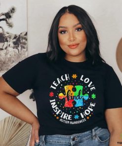 Autism Awareness Teacher Teach Hope Love Inspire Shirt