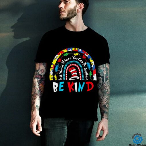 Autism Awareness Why Fit In Doctor Teacher Cat In Hat Cool T Shirt (1)