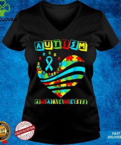 Autism Awareness Women Heart Support Autistic Kids Presents T Shirt 2 Autism Awareness Women Heart Support Autistic Kids Presents T Shirt