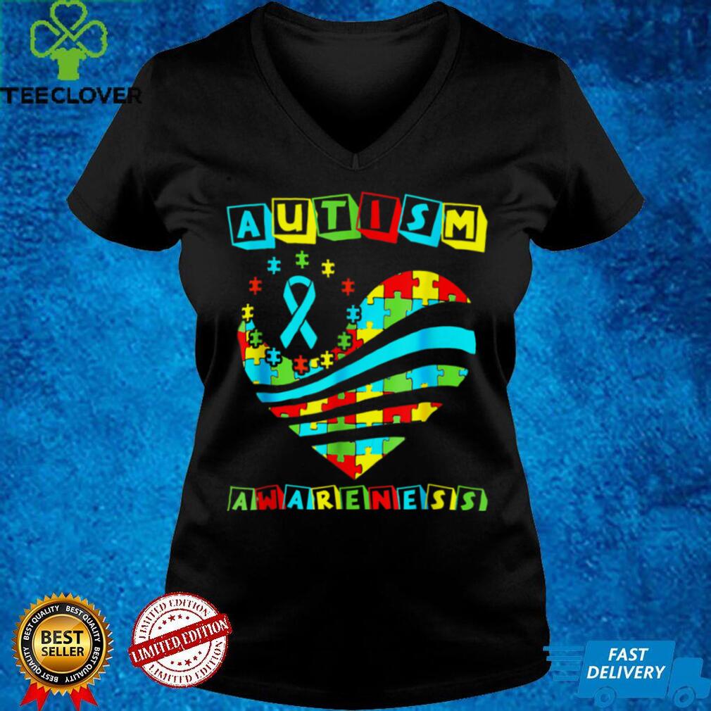 Autism Awareness Women Heart Support Autistic Kids Presents T Shirt Autism Awareness Women Heart Support Autistic Kids Presents T Shirt
