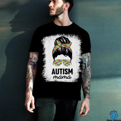 Autism Mama Puzzle Piece Autism Awareness Asd Autistic Mama Shirt