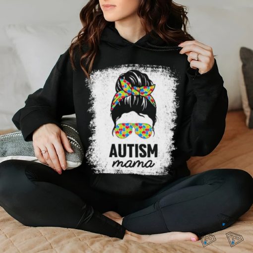 Autism Mama Puzzle Piece Autism Awareness Asd Autistic Mama Shirt