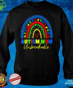 Autism Mom Unbreakable Shirt Rainbow Leopard Women Kids T Shirt